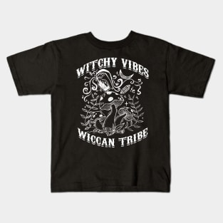 Witchy Vibes Wiccan Tribe Kids T-Shirt
